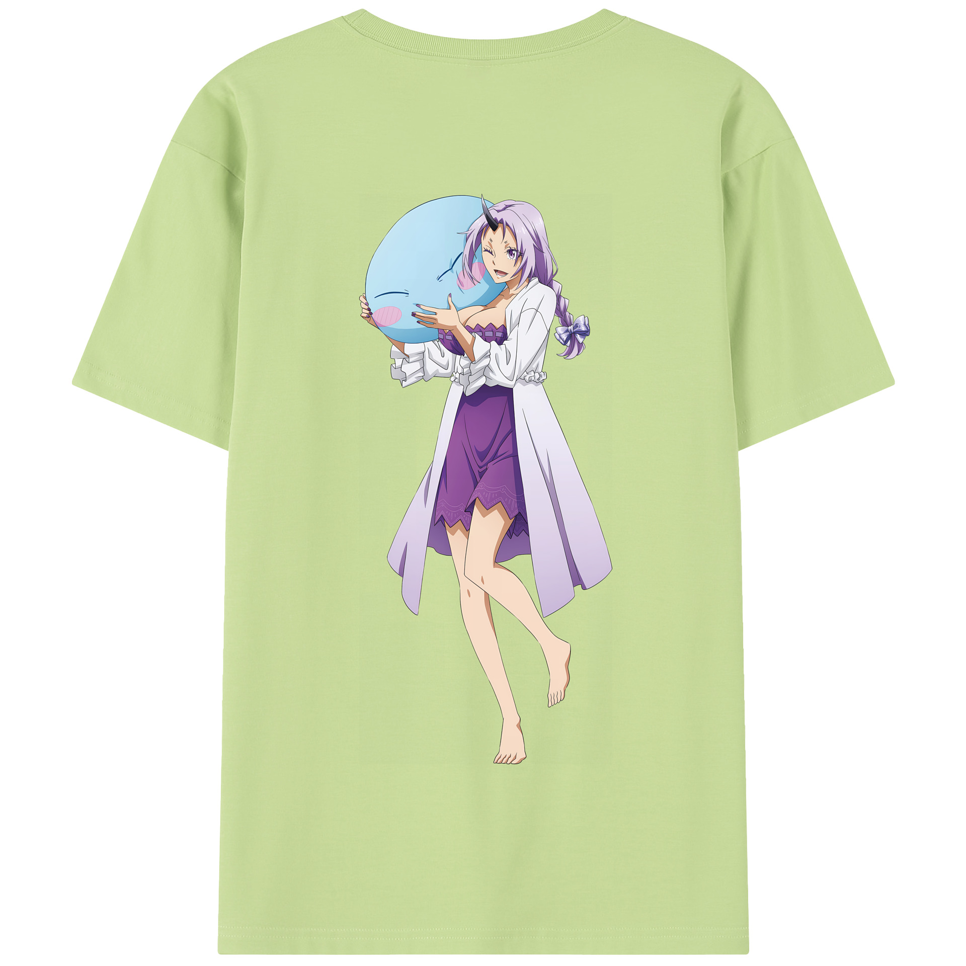 （画像用） 転スラ Regarding Reincarnated to Slime 綿100％半袖Tシャツ（背面プリント）